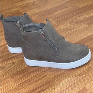 Gray Sneaker Booties